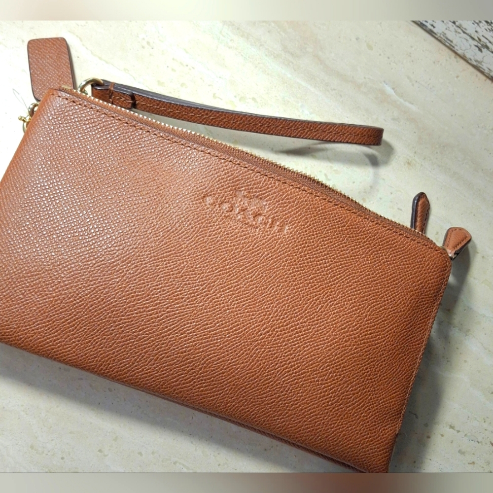 COACH Double Zip Wristlet